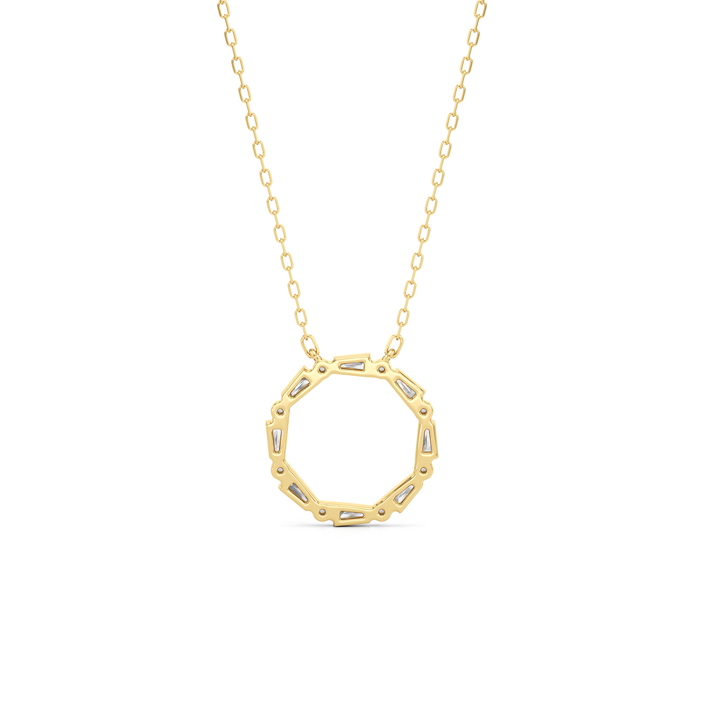 The Juliet Necklace with 14KT Yellow Gold / Lab / 1/2 Cut Diamond in 14KT Yellow Gold / Lab / 1/2 view 5

