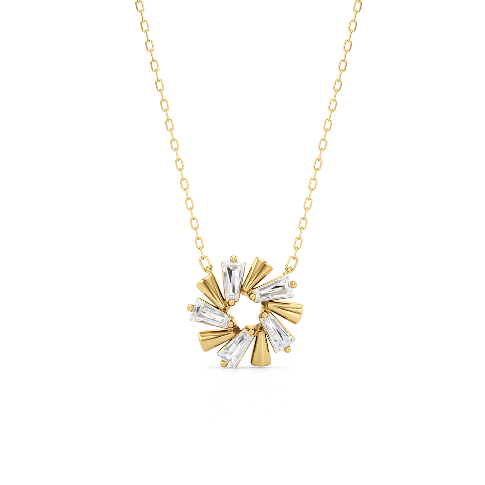 The Eloise Necklace with 14KT Yellow Gold / Lab / 1 Cut Diamond in 14KT Yellow Gold / Lab / 1 view 1
