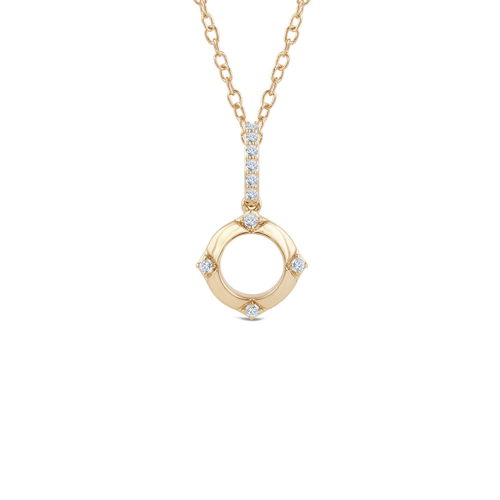 Signature Diamond Pendant with 14KT Yellow Gold / Lab / 1/10 Cut Diamond in 14KT Yellow Gold / Lab / 1/10 view 1
