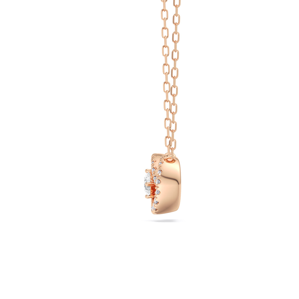 Infinity Diamond Galaxy Necklace with 14KT Rose Gold / Lab / 3/8 Cut Diamond in 14KT Rose Gold / Lab / 3/8 view 5
