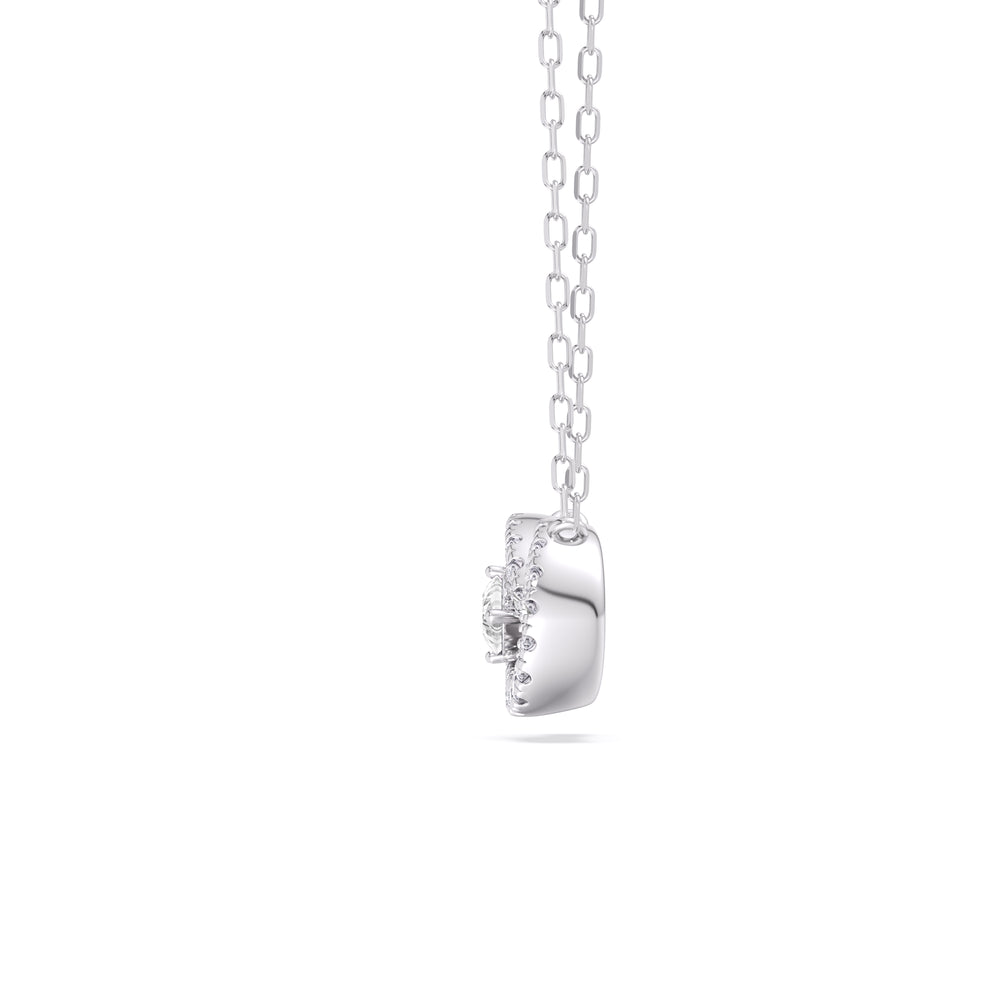Infinity Diamond Galaxy Necklace with 14KT White Gold / Lab / 3/8 Cut Diamond in 14KT White Gold / Lab / 3/8 view 5
