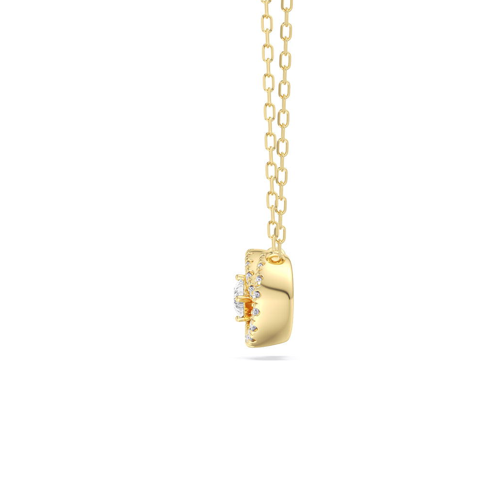 Infinity Diamond Galaxy Necklace with 14KT Yellow Gold / Lab / 3/8 Cut Diamond in 14KT Yellow Gold / Lab / 3/8 view 5
