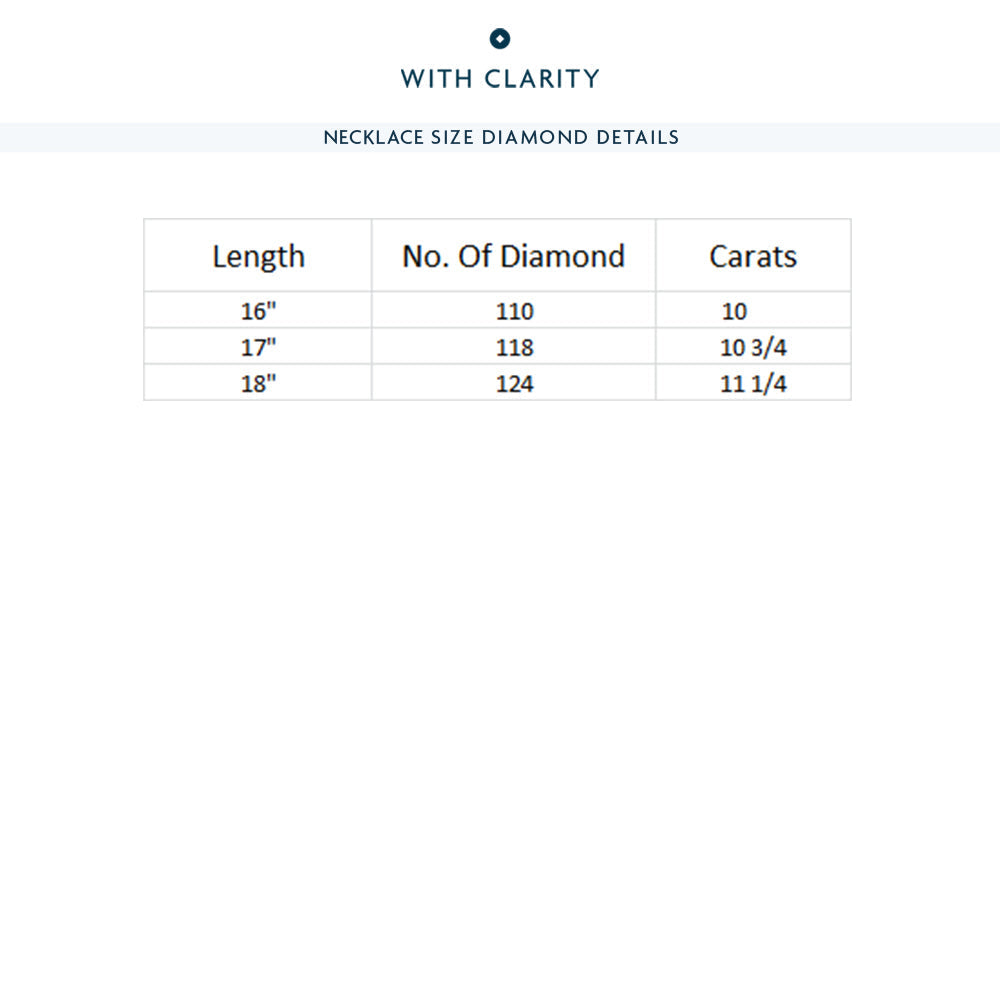 Oval East West Diamond Tennis Necklace with 14KT Yellow Gold / 10 / 18 Cut Diamond in 14KT Yellow Gold / 10 / 18 view 6
