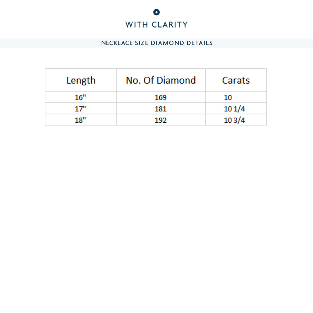 Graduating Three Prong Diamond Tennis Necklace with 14KT Yellow Gold / 10 / 18 Cut Diamond in 14KT Yellow Gold / 10 / 18 view 6
