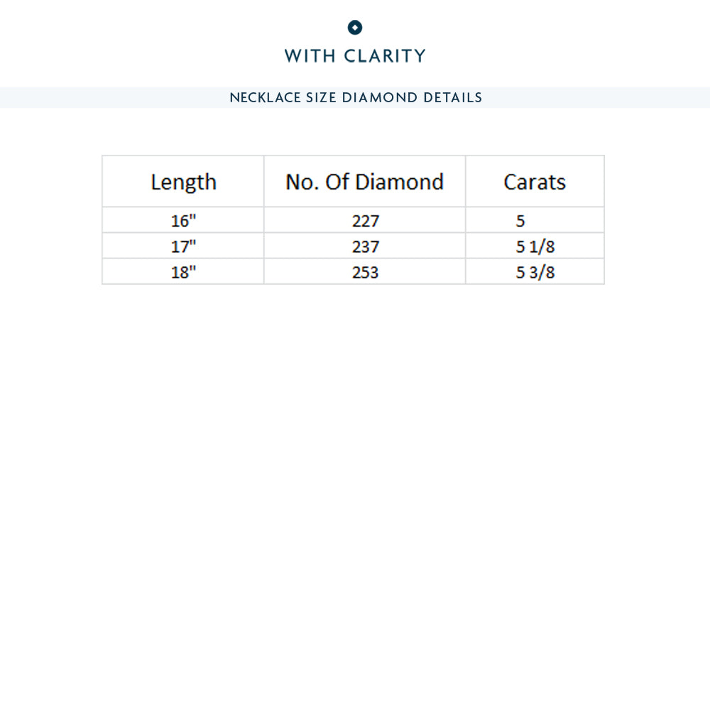 Graduating Three Prong Diamond Tennis Necklace with 14KT Rose Gold / 5 / 18 Cut Diamond in 14KT Rose Gold / 5 / 18 view 6
