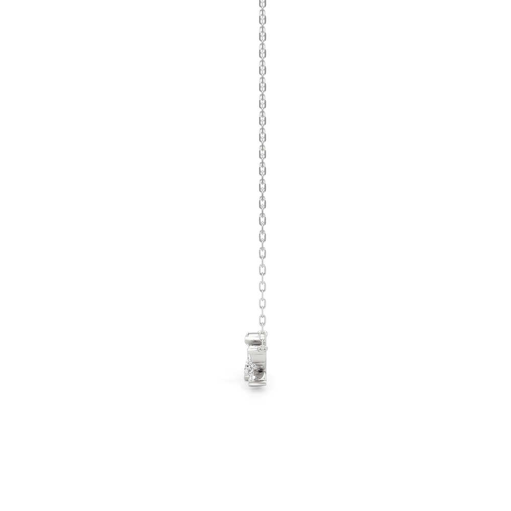 The Vine Allure Necklace with 14KT White Gold / Lab / 3/8 Cut Diamond in 14KT White Gold / Lab / 3/8 view 2
