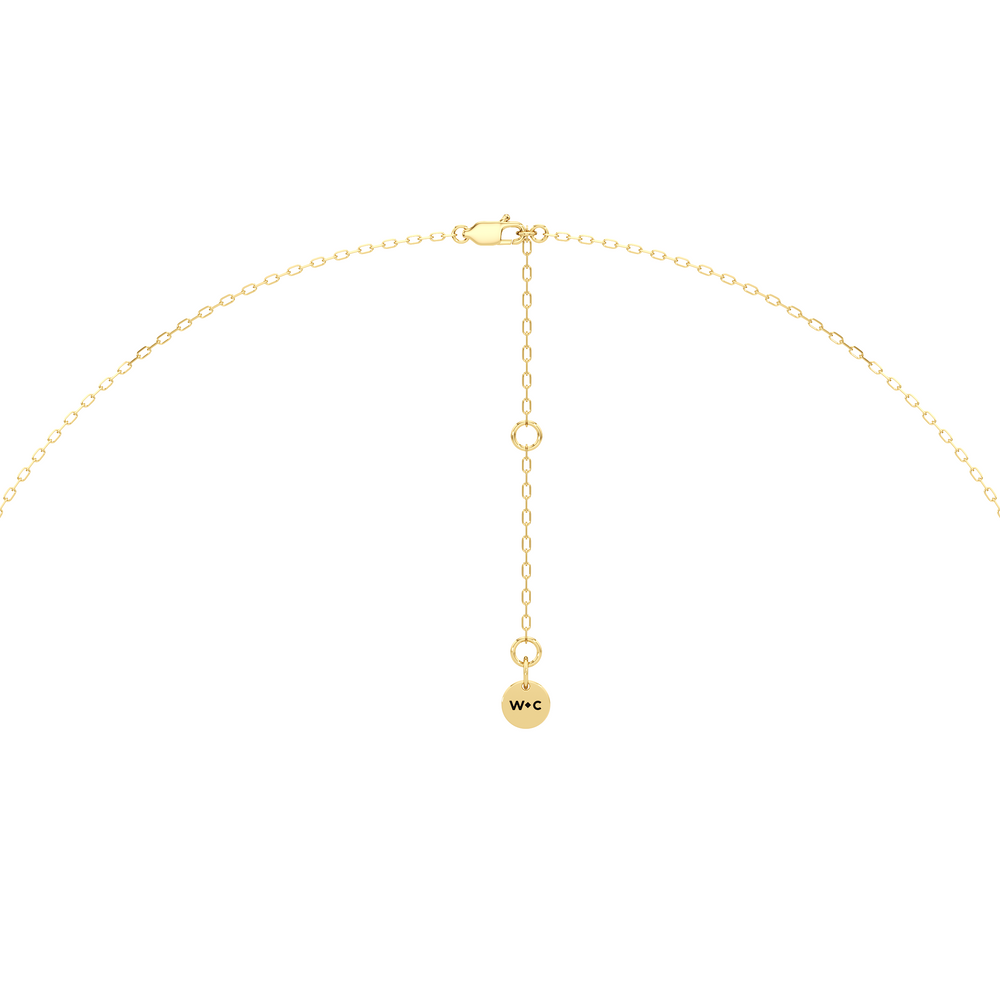 The Vine Allure Necklace with 14KT Yellow Gold / Lab / 3/8 Cut Diamond in 14KT Yellow Gold / Lab / 3/8 view 4
