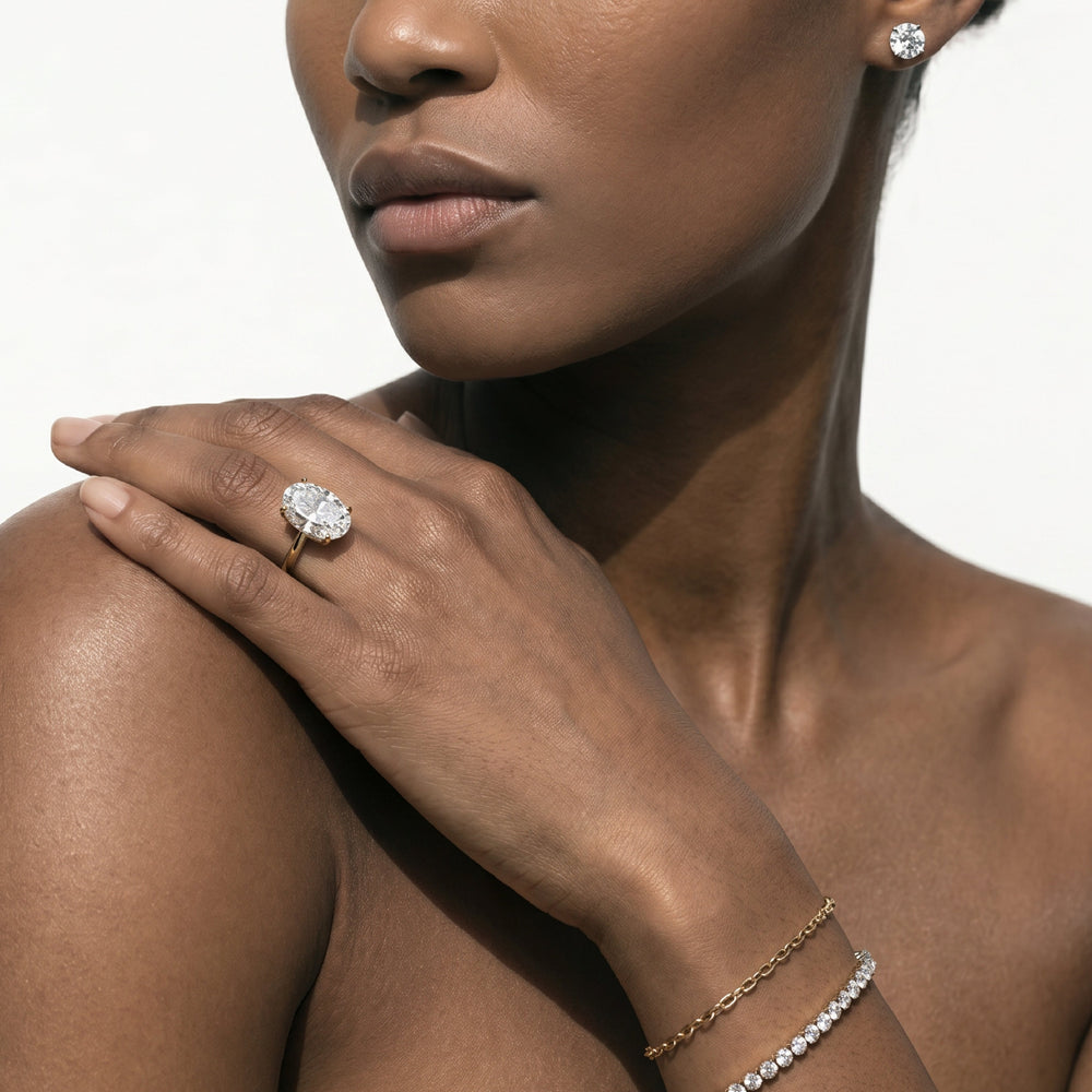 The Cassatt Solitaire Engagement Ring with Elongated Cushion Cut Diamond in 14KT Yellow Gold view 4
