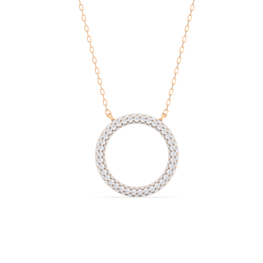 Elegance Icon Pendant with 14KT Rose Gold / Lab / 1 1/4 Cut Diamond in 14KT Rose Gold / Lab / 1 1/4 view 1
