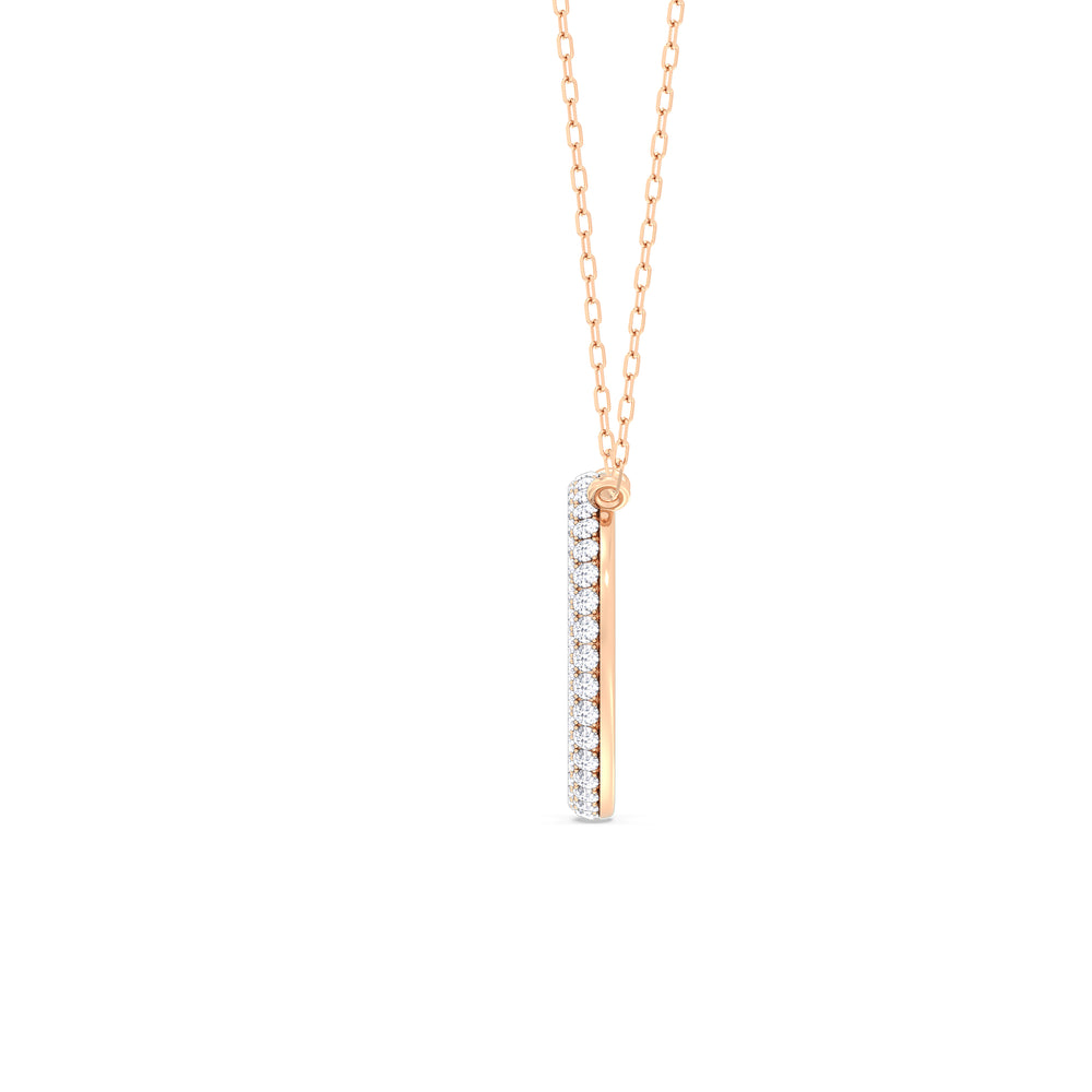 Elegance Icon Pendant with 14KT Rose Gold / Lab / 1 1/4 Cut Diamond in 14KT Rose Gold / Lab / 1 1/4 view 4
