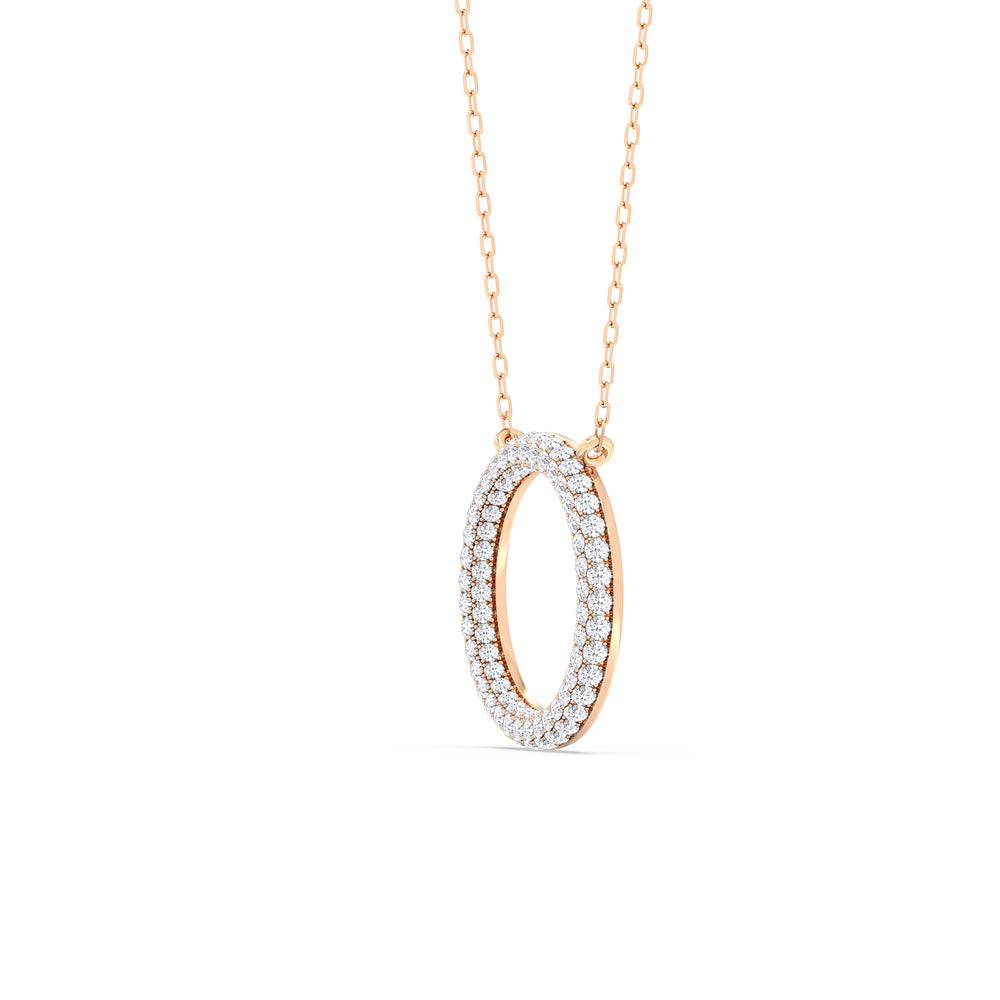 Elegance Icon Pendant with 14KT Rose Gold / Lab / 1 1/4 Cut Diamond in 14KT Rose Gold / Lab / 1 1/4 view 5
