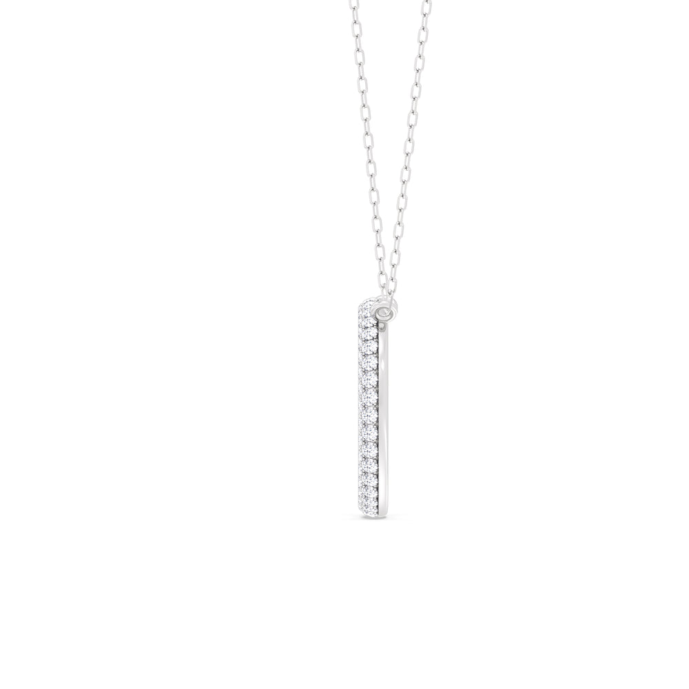 Elegance Icon Pendant with 14KT White Gold / Lab / 1 1/4 Cut Diamond in 14KT White Gold / Lab / 1 1/4 view 4
