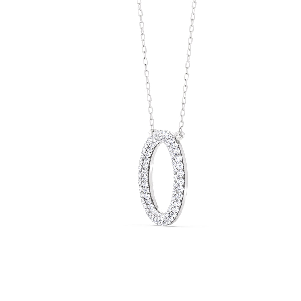 Elegance Icon Pendant with 14KT White Gold / Lab / 1 1/4 Cut Diamond in 14KT White Gold / Lab / 1 1/4 view 5
