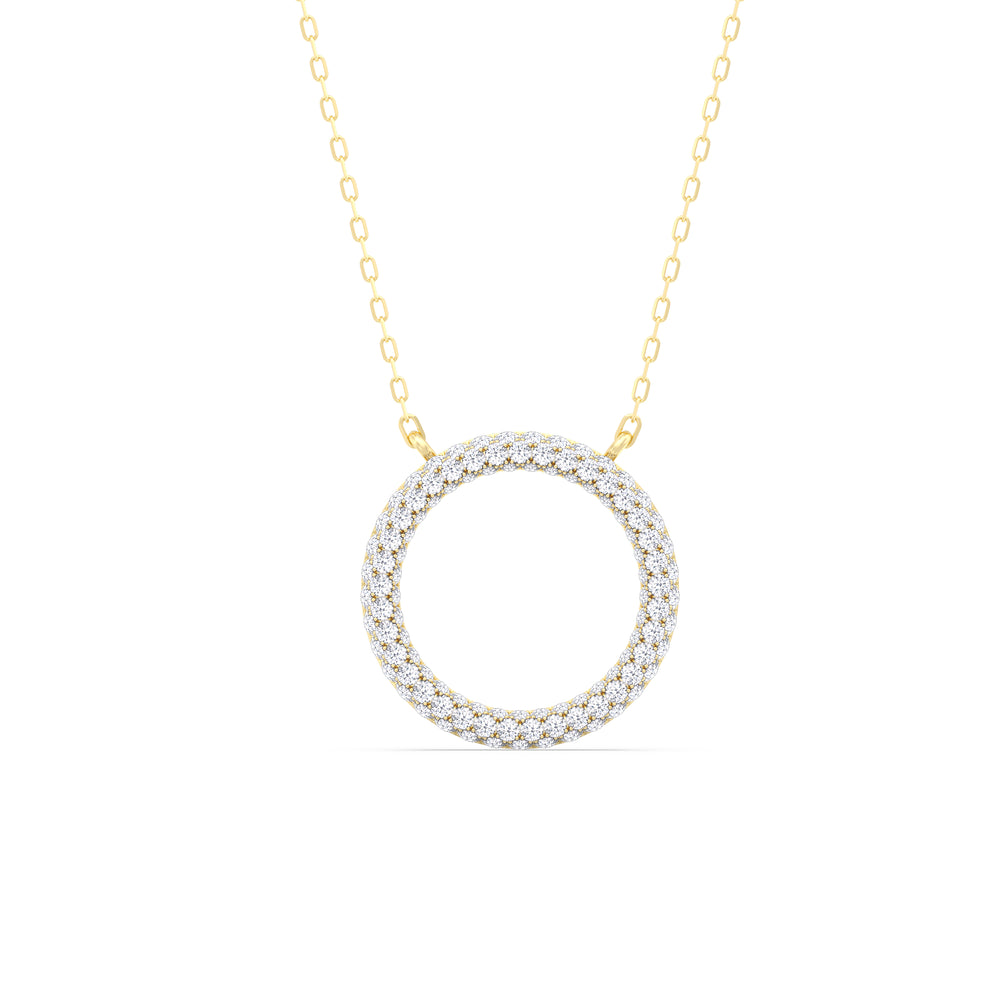 Elegance Icon Pendant with 14KT Yellow Gold / Lab / 1 1/4 Cut Diamond in 14KT Yellow Gold / Lab / 1 1/4 view 1
