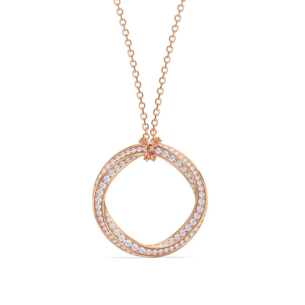 Link Bracelet-1553057 with 18KT Rose Gold / Lab / 0 Cut Diamond in 14KT Rose Gold / Lab / 0 view 1
