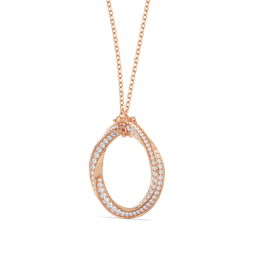 Link Bracelet-1553057 with 18KT Rose Gold / Lab / 0 Cut Diamond in 14KT Rose Gold / Lab / 0 view 2
