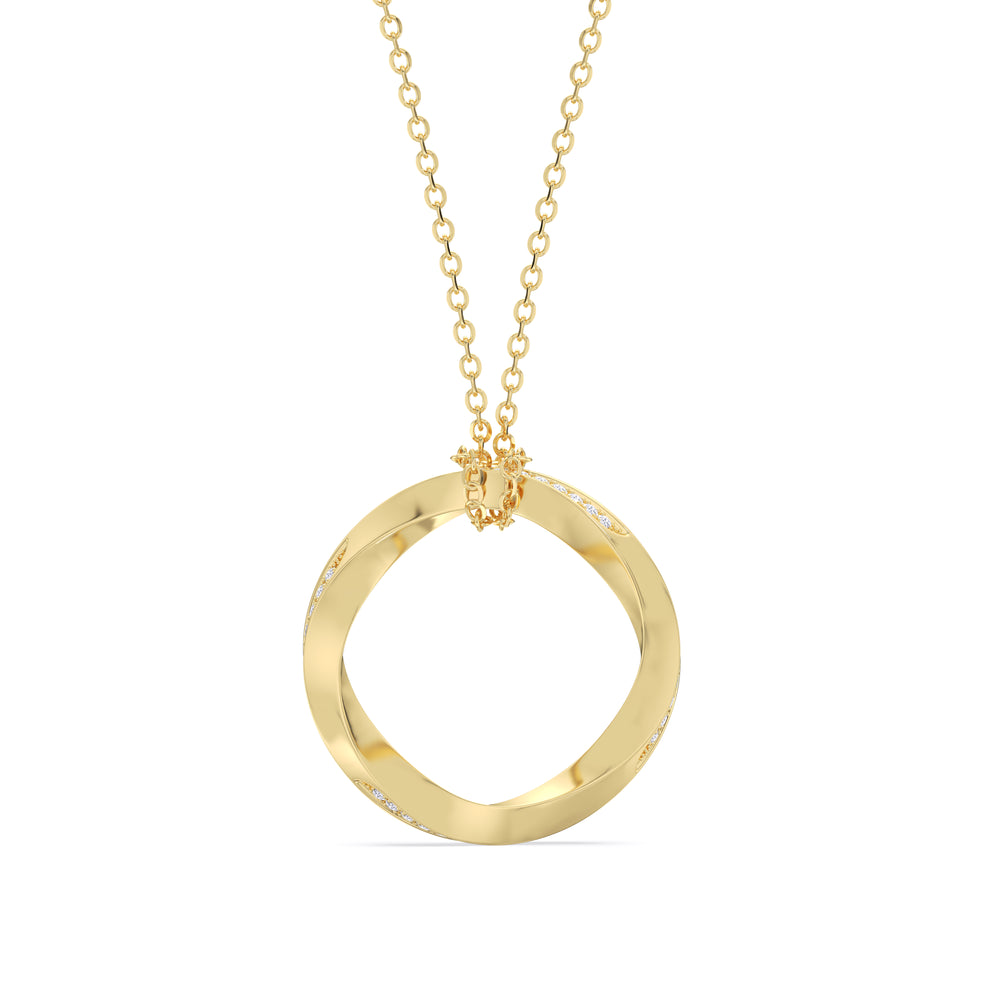 Link Bracelet-1553057 with 18KT Yellow Gold / Lab / 0 Cut Diamond in 14KT Yellow Gold / Lab / 0 view 4
