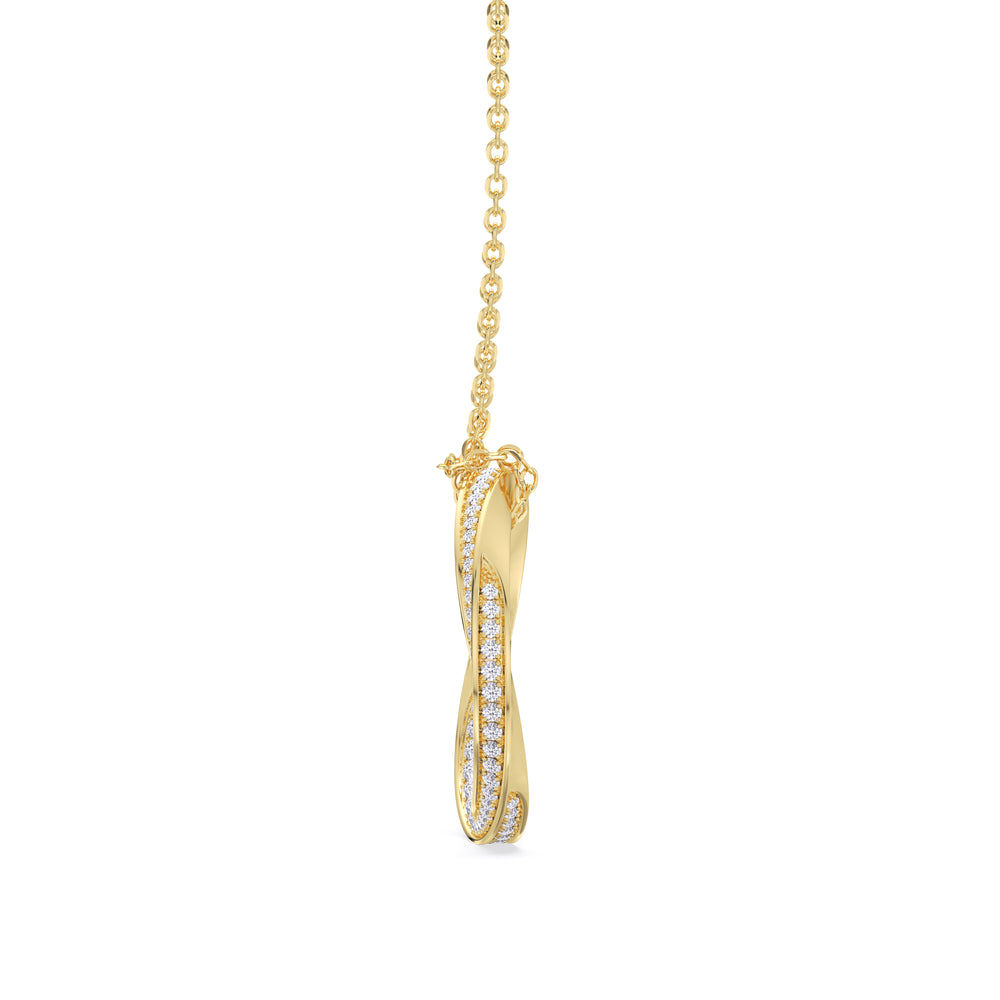 Link Bracelet-1553057 with 18KT Yellow Gold / Lab / 0 Cut Diamond in 14KT Yellow Gold / Lab / 0 view 3
