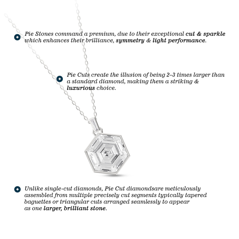 Juno Hexagon Composite Diamond Pendant with 14KT Rose Gold / Lab / 4 5/8 Cut Diamond in 14KT Rose Gold / Lab / 4 5/8 view 6
