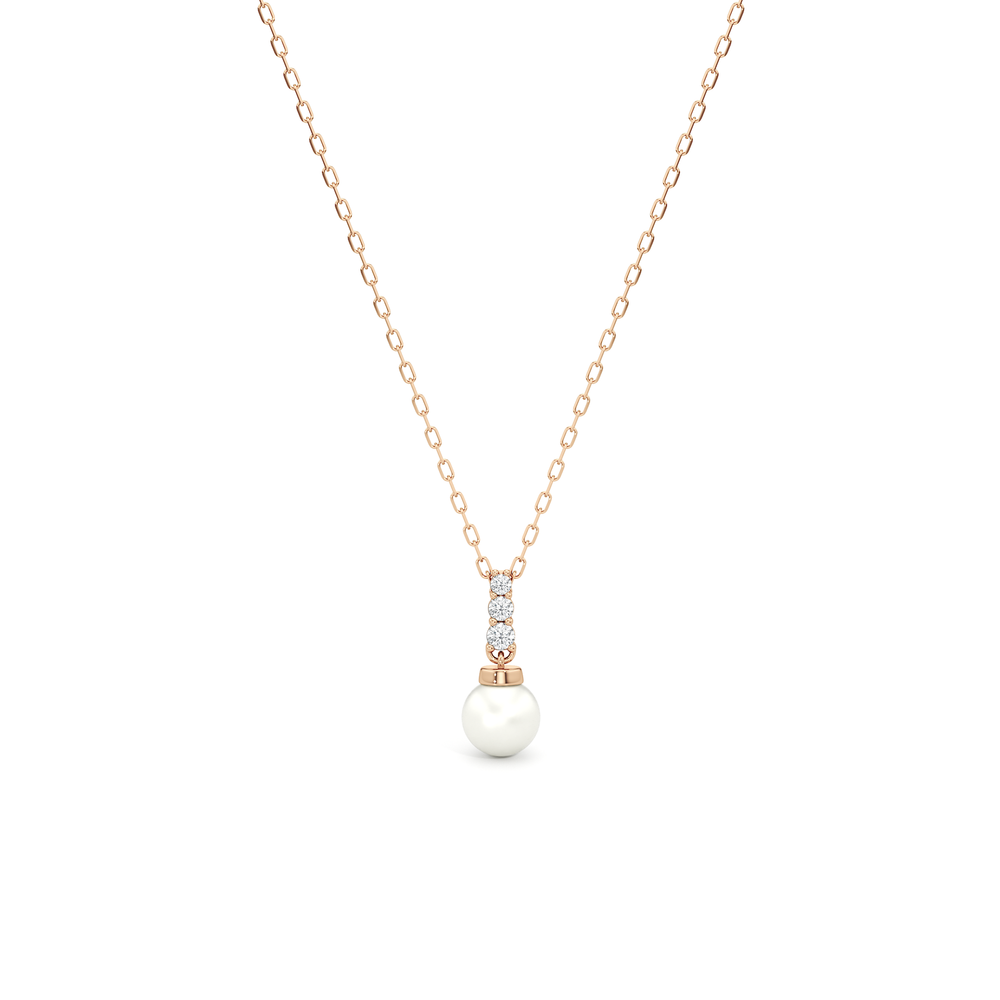 1576741-Necklace with 14KT Rose Gold / Lab / 0 Cut Diamond in 14KT Rose Gold / Lab / 0 view 1
