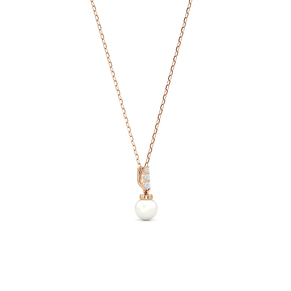 1576741-Necklace with 14KT Rose Gold / Lab / 0 Cut Diamond in 14KT Rose Gold / Lab / 0 view 2
