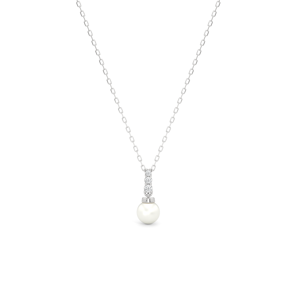 1576741-Necklace with 14KT White Gold / Lab / 0 Cut Diamond in 14KT White Gold / Lab / 0 view 1
