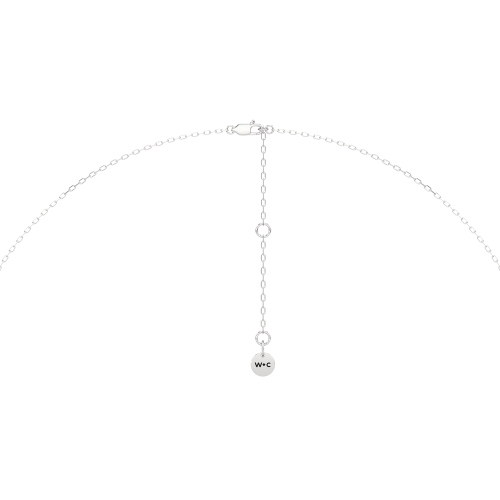 1576741-Necklace with 14KT White Gold / Lab / 0 Cut Diamond in 14KT White Gold / Lab / 0 view 4
