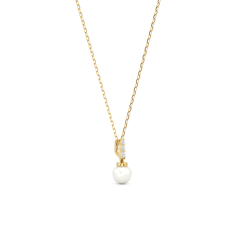 1576741-Necklace with 14KT Yellow Gold / Lab / 0 Cut Diamond in 14KT Yellow Gold / Lab / 0 view 2
