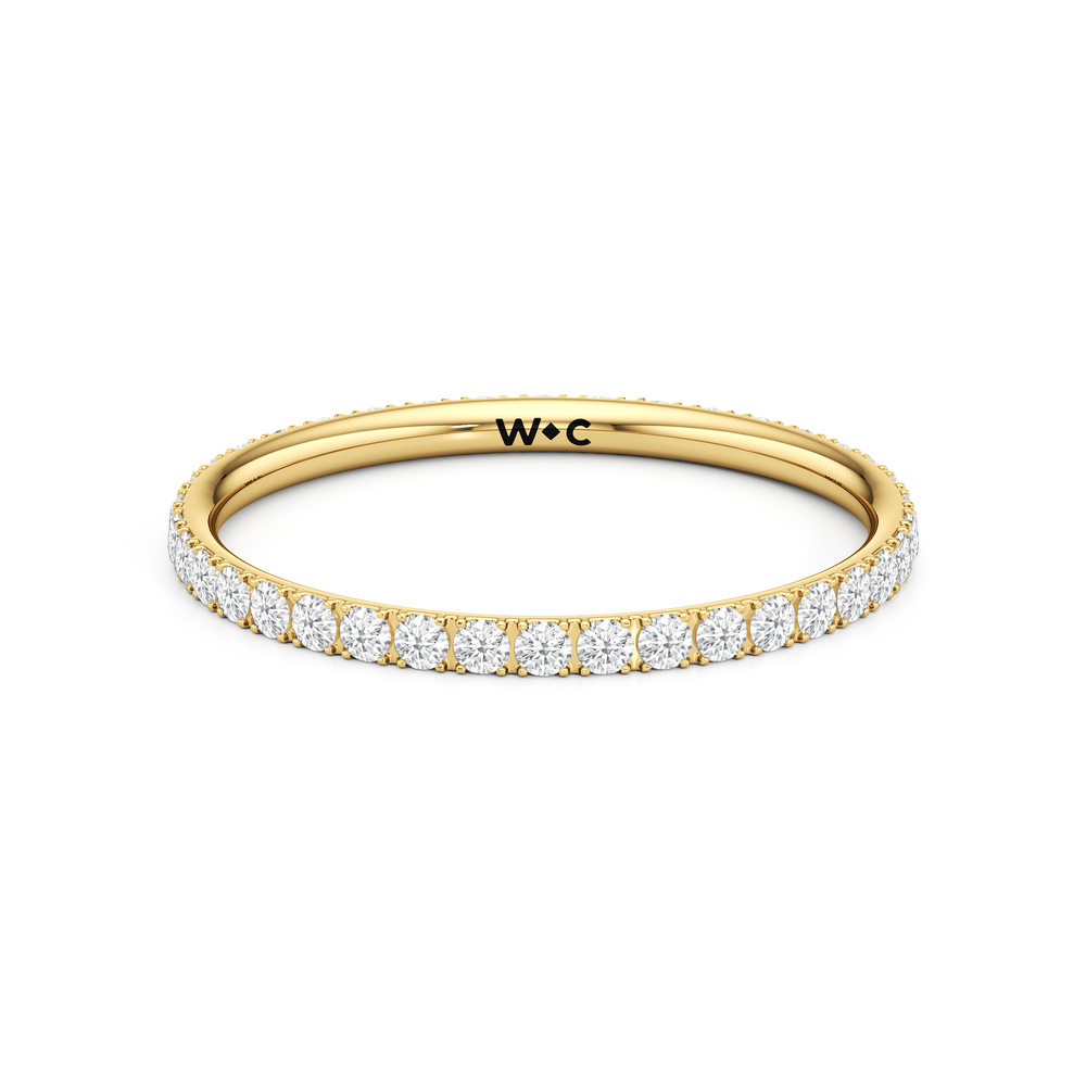 Petite Eternity Ring with 14KT Yellow Gold / 1/2 / 6 Cut Diamond in 14KT Yellow Gold / 1/2 / 6 view 1
