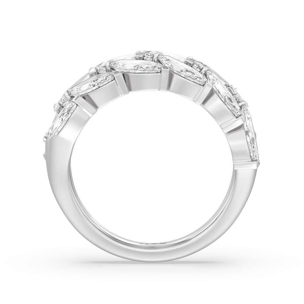 The Edge Anniversary Ring with Platinum / Natural / 4 5/8 Cut Diamond in 14KT Platinum / Natural / 4 5/8 view 4
