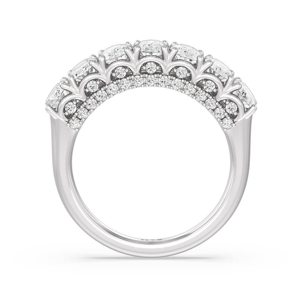 The Moma Anniversary Ring with Platinum / Natural / 2 3/4 Cut Diamond in 14KT Platinum / Natural / 2 3/4 view 4
