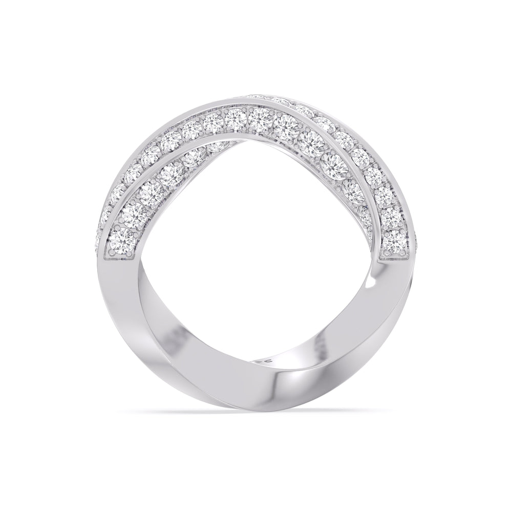 The Bond Anniversary Ring with Platinum / Lab / 2 Cut Diamond in 14KT Platinum / Lab / 2 view 5
