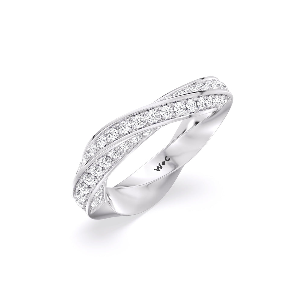 The Bond Anniversary Ring with Platinum / Lab / 2 Cut Diamond in 14KT Platinum / Lab / 2 view 6
