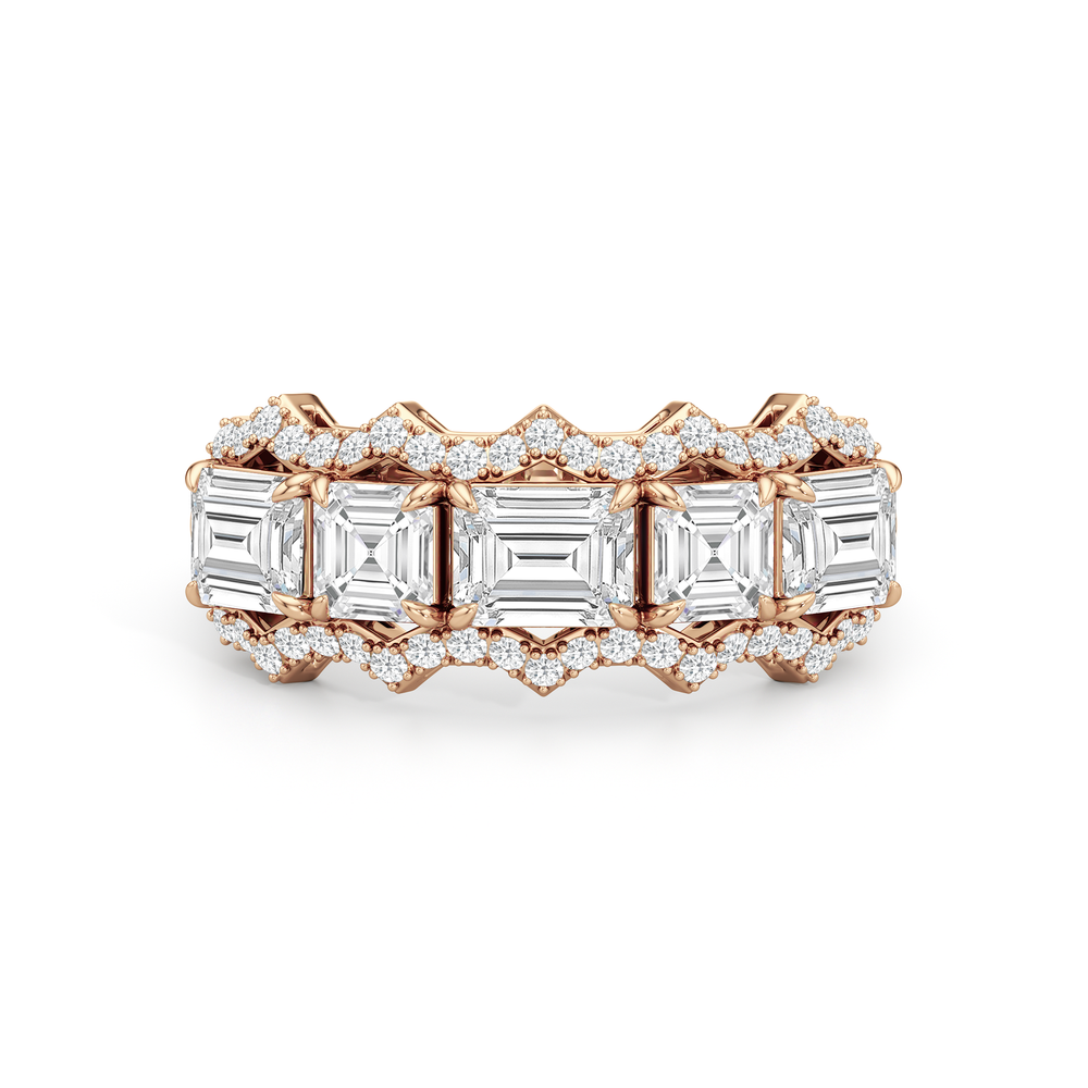 The Pine Ring with 18KT Rose Gold / Lab / 2 1/2 Cut Diamond in 14KT Rose Gold / Lab / 2 1/2 view 2

