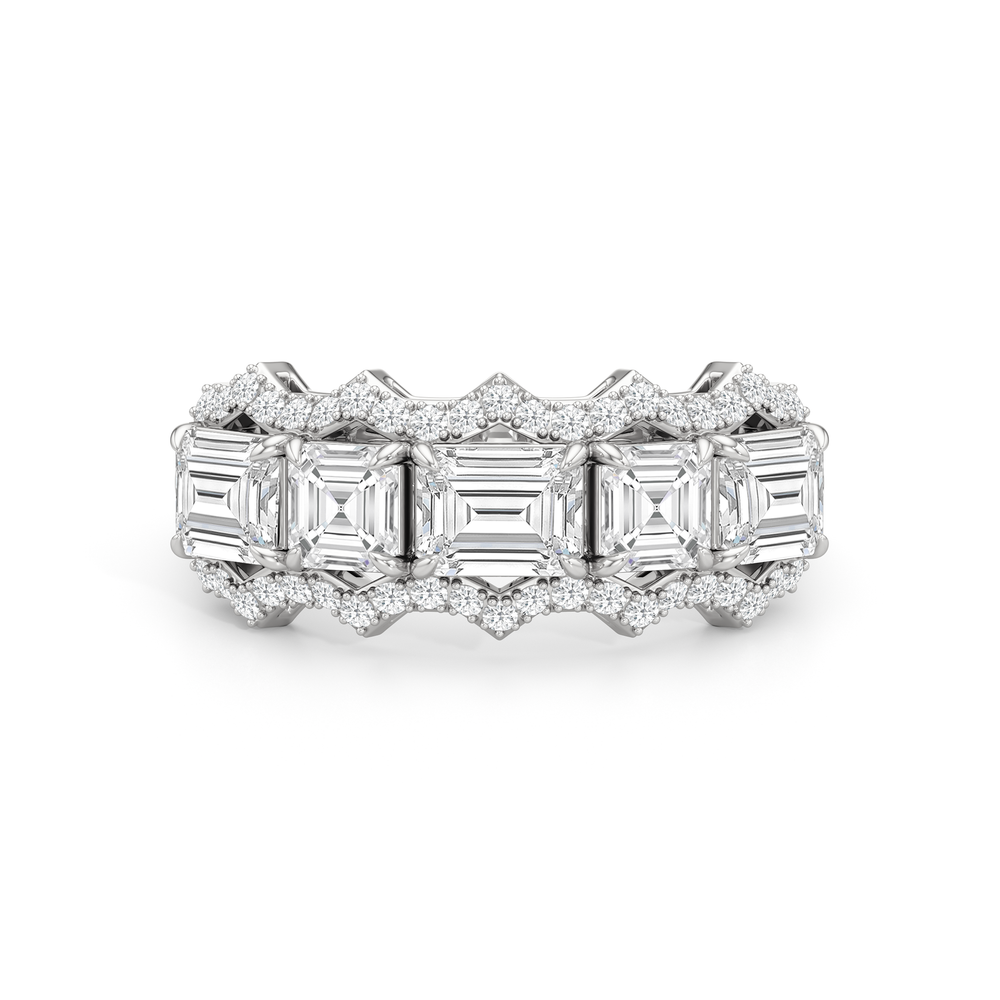 The Pine Ring with Platinum / Lab / 2 1/2 Cut Diamond in 14KT Platinum / Lab / 2 1/2 view 2
