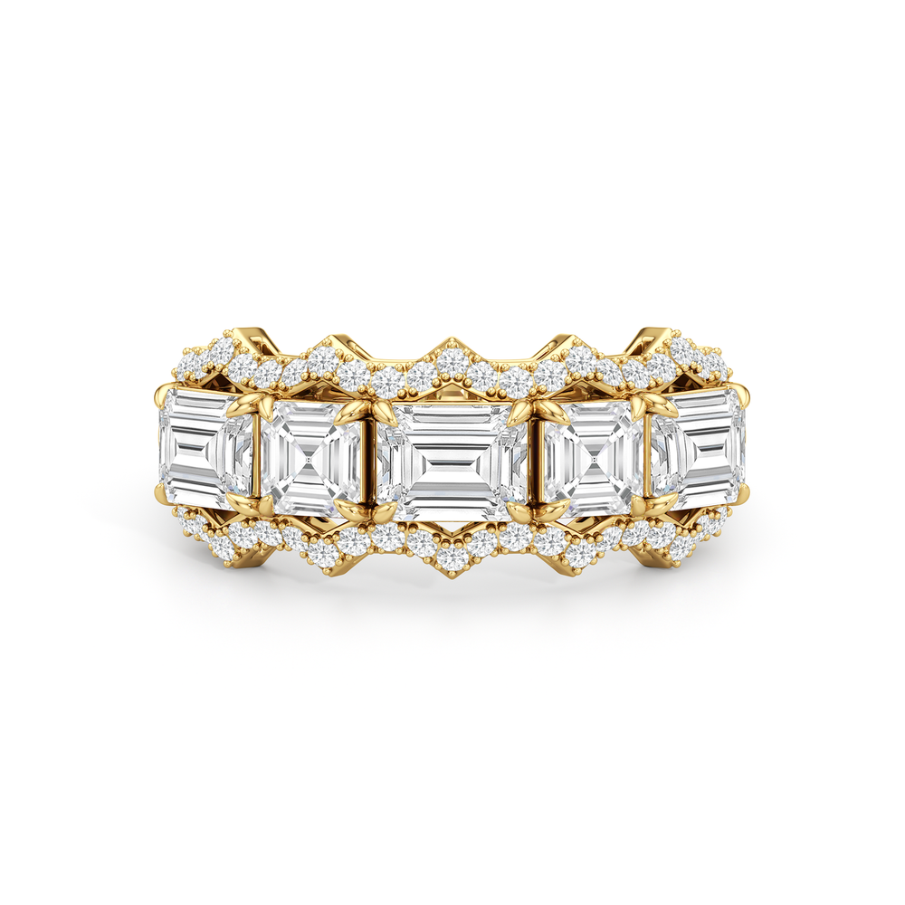 The Pine Ring with 18KT Yellow Gold / Lab / 2 1/2 Cut Diamond in 14KT Yellow Gold / Lab / 2 1/2 view 2
