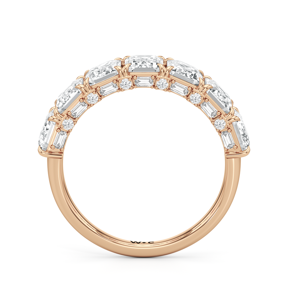 The Beresford Ring with 18KT Rose Gold / Lab / 3 3/4 Cut Diamond in 14KT Rose Gold / Lab / 3 3/4 view 3
