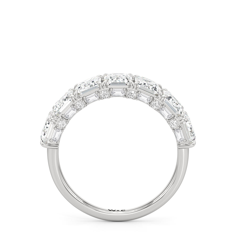 The Beresford Ring with Platinum / Lab / 3 3/4 Cut Diamond in 14KT Platinum / Lab / 3 3/4 view 2
