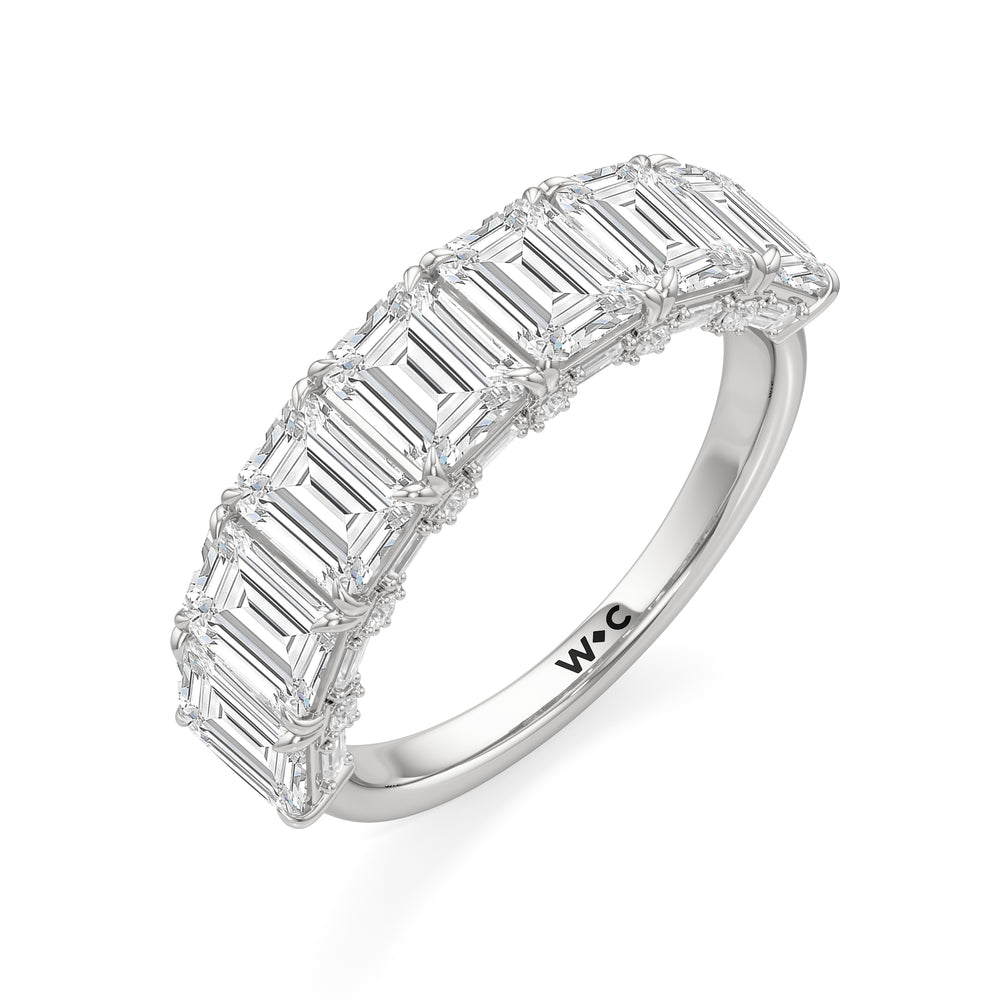 The Beresford Ring with Platinum / Lab / 3 3/4 Cut Diamond in 14KT Platinum / Lab / 3 3/4 view 3
