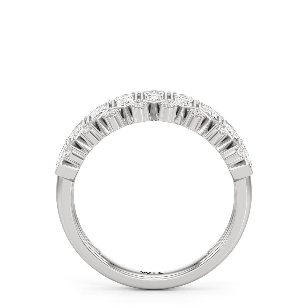 The Reynolds Ring with Platinum / Lab / 1 Cut Diamond in 14KT Platinum / Lab / 1 view 3
