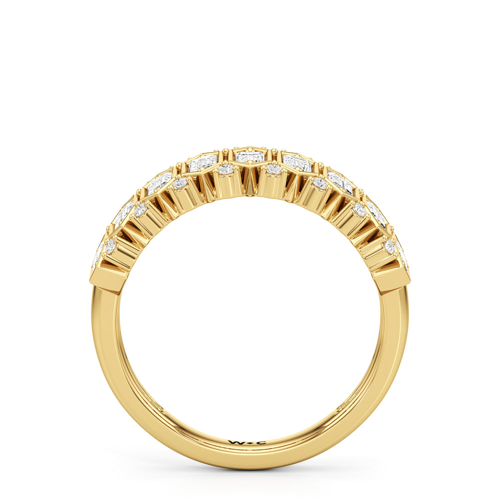 The Reynolds Ring with 18KT Yellow Gold / Lab / 1 Cut Diamond in 14KT Yellow Gold / Lab / 1 view 3
