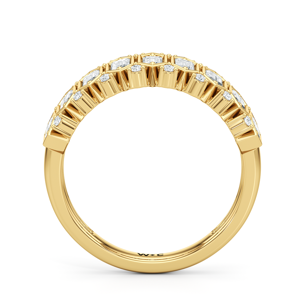 The Reynolds Ring with 18KT Yellow Gold / Lab / 1 Cut Diamond in 14KT Yellow Gold / Lab / 1 view 3
