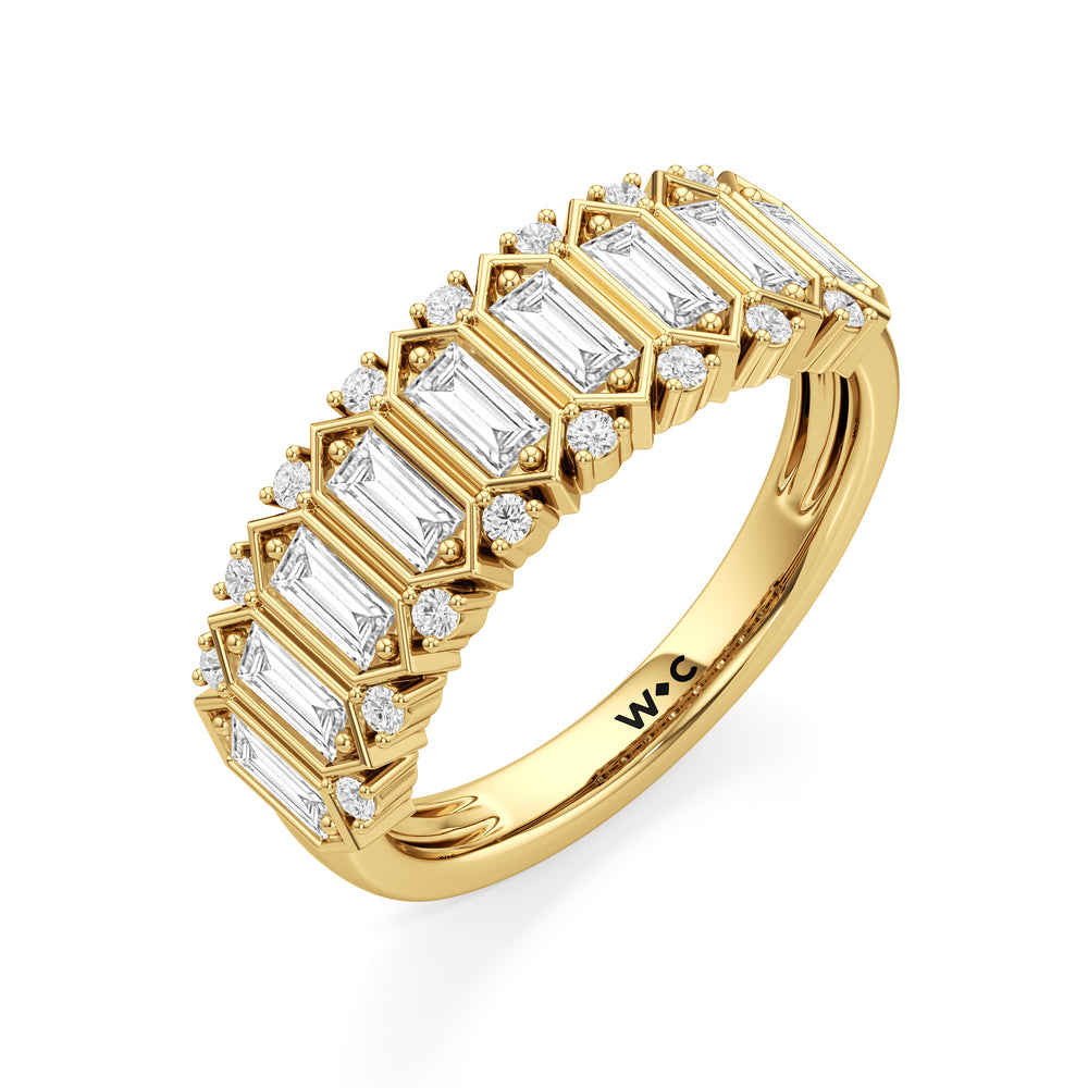 The Reynolds Ring with 18KT Yellow Gold / Lab / 1 Cut Diamond in 14KT Yellow Gold / Lab / 1 view 4
