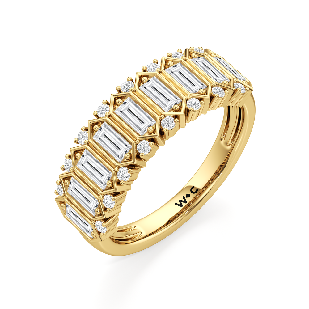 The Reynolds Ring with 18KT Yellow Gold / Lab / 1 Cut Diamond in 14KT Yellow Gold / Lab / 1 view 4
