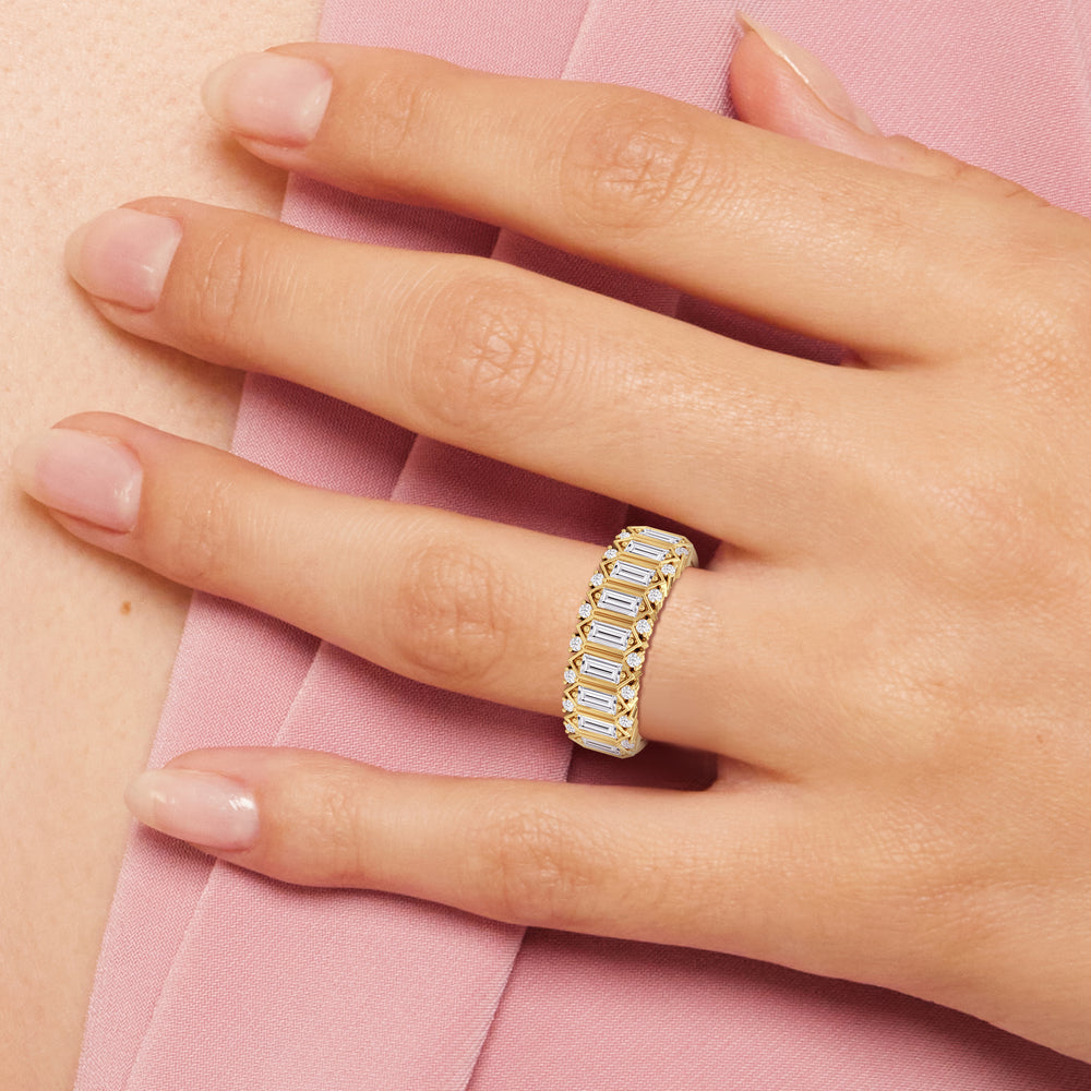 Model Wearing The Reynolds Ring view