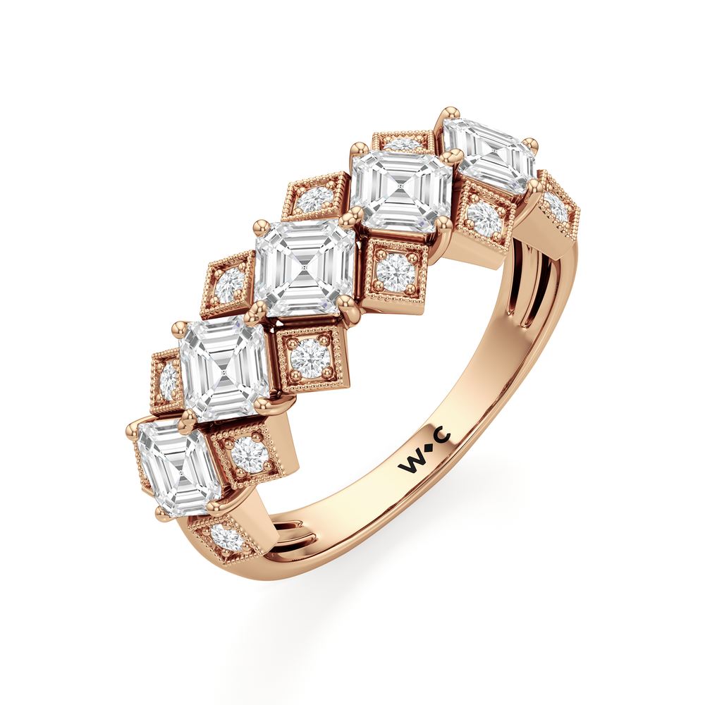The Rejado Ring with 18KT Rose Gold / Lab / 1 9/10 Cut Diamond in 14KT Rose Gold / Lab / 1 9/10 view 4
