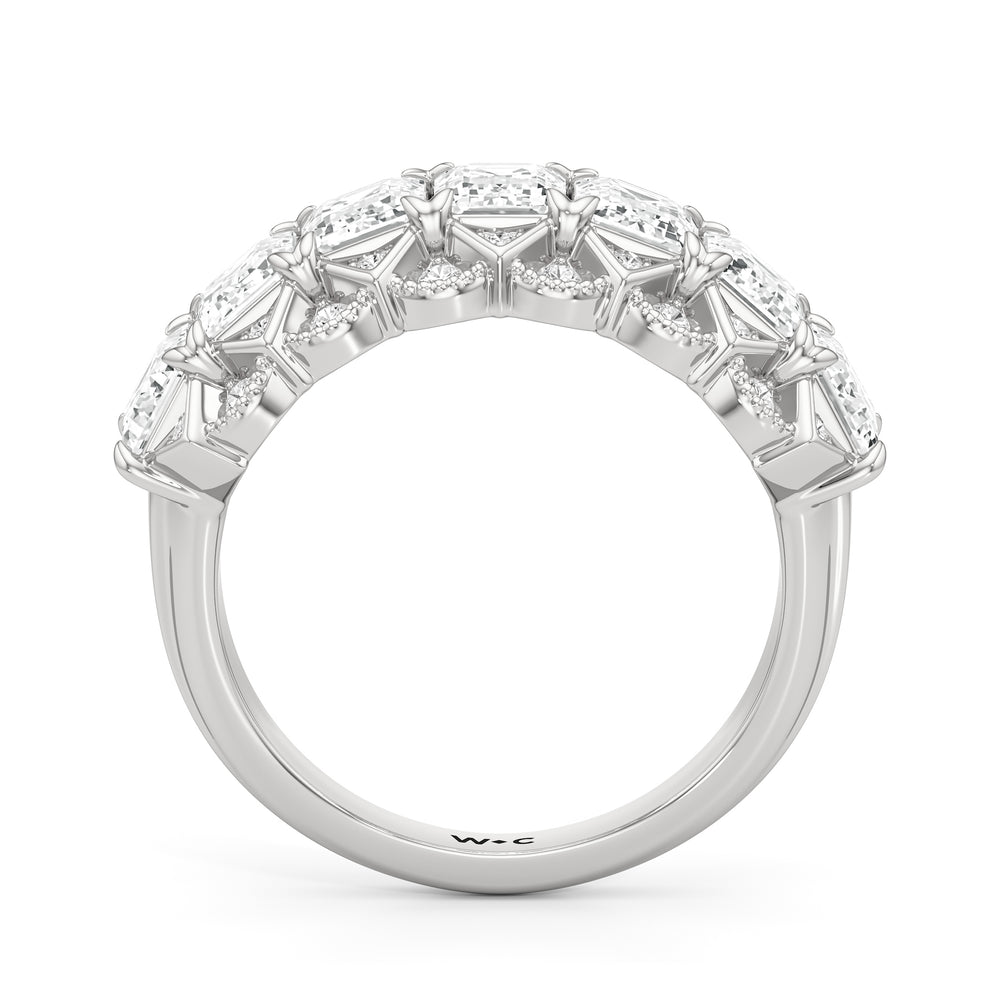 The Frieze Ring with Platinum / Lab / 3 3/4 Cut Diamond in 14KT Platinum / Lab / 3 3/4 view 3
