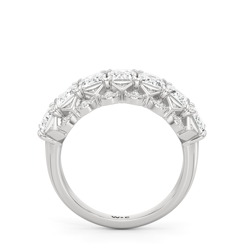 The Frieze Ring with Platinum / Lab / 3 3/4 Cut Diamond in 14KT Platinum / Lab / 3 3/4 view 3
