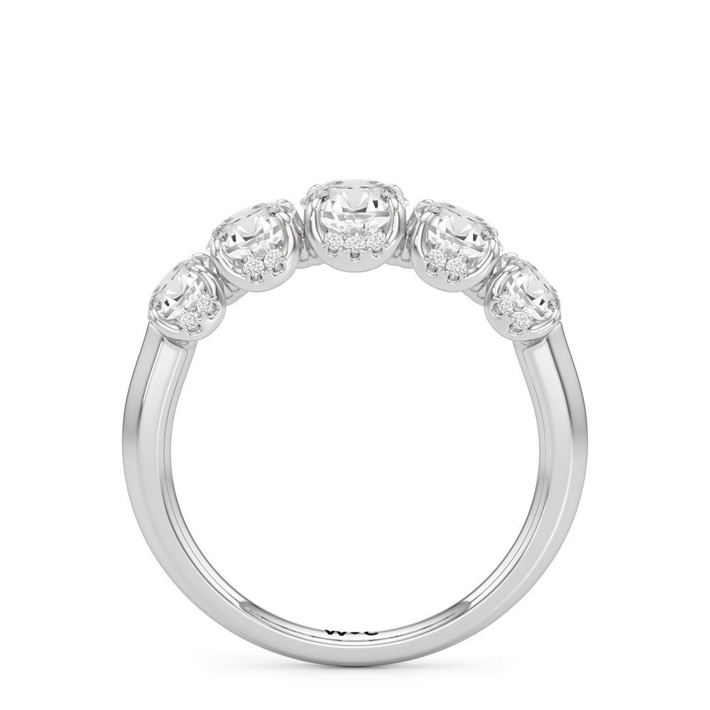 The Atrium Anniversary Ring with Platinum / Lab / 2 Cut Diamond in 14KT Platinum / Lab / 2 view 2
