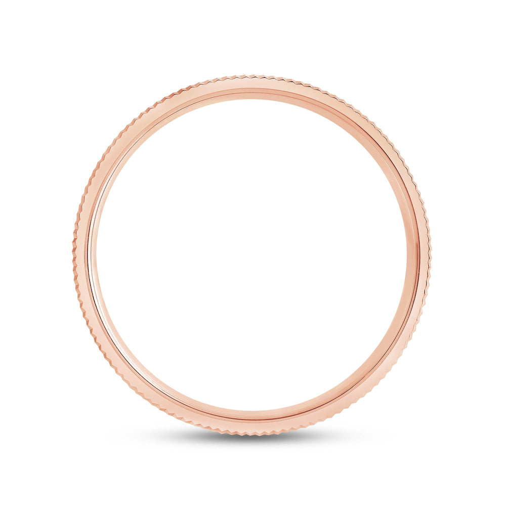Classic Cross Men's Ring with 18KT Rose Gold / 3.9 Cut Diamond in 14KT Rose Gold / 3.9 view 2
